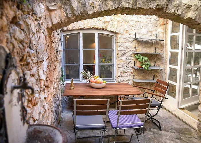Charming Stone House With Green Courtyard
